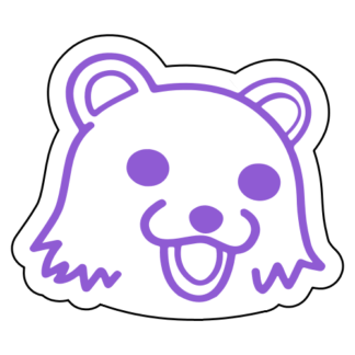 Pedo Bear Sticker (Lavender)